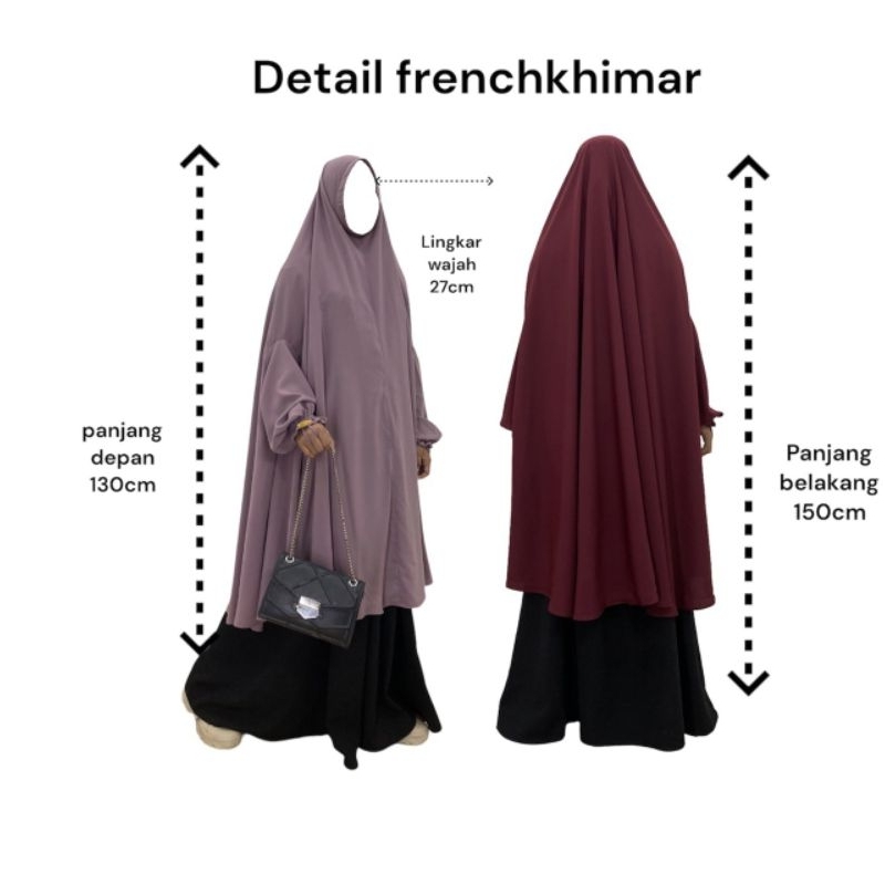 RK Khimar Tangan Set Khimar Tangan Set Sirwal Akhwat Khimar Lengan