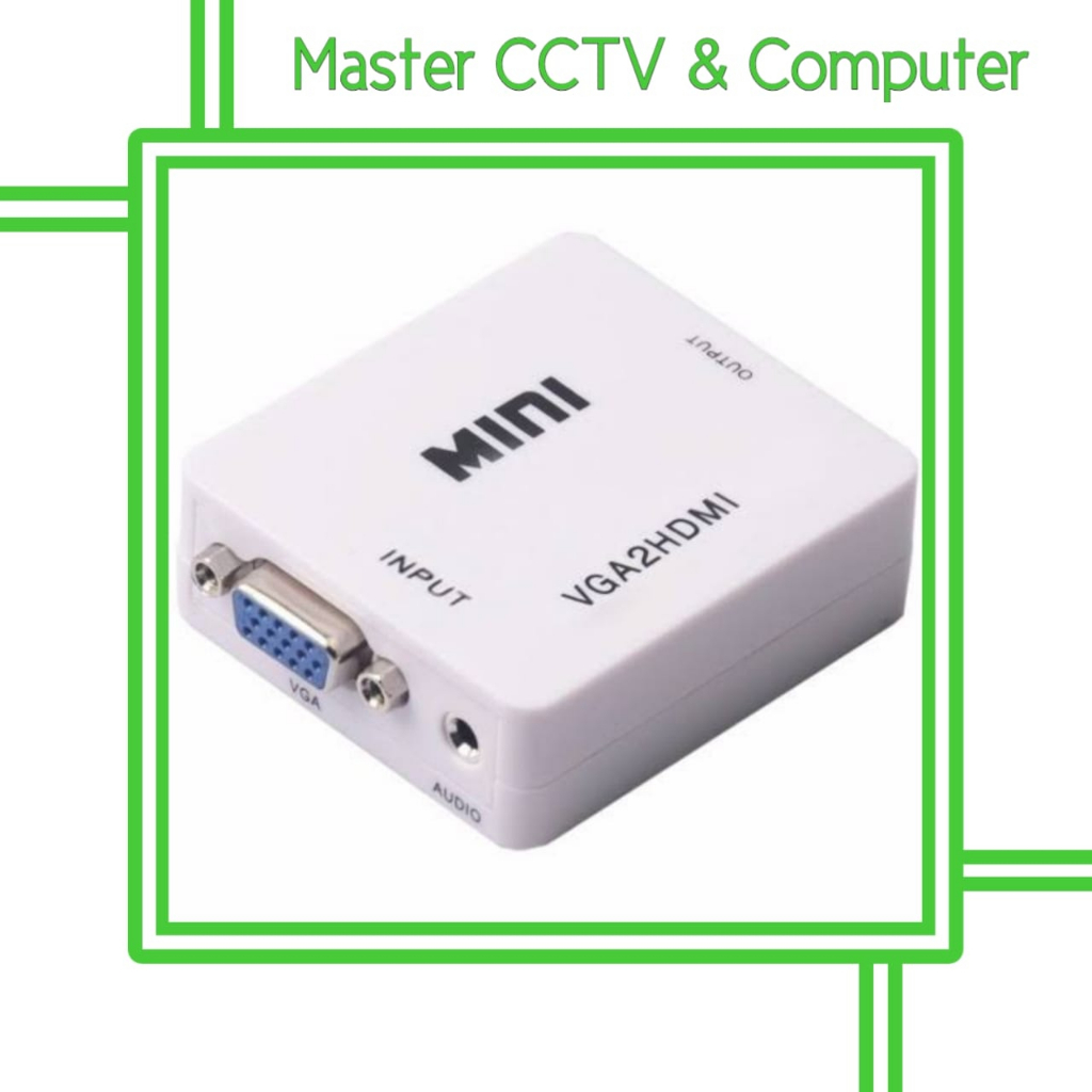 CONVERTER VGA TO HDMI + Audio . VGA FEMALE TO HDMI FEMALE
