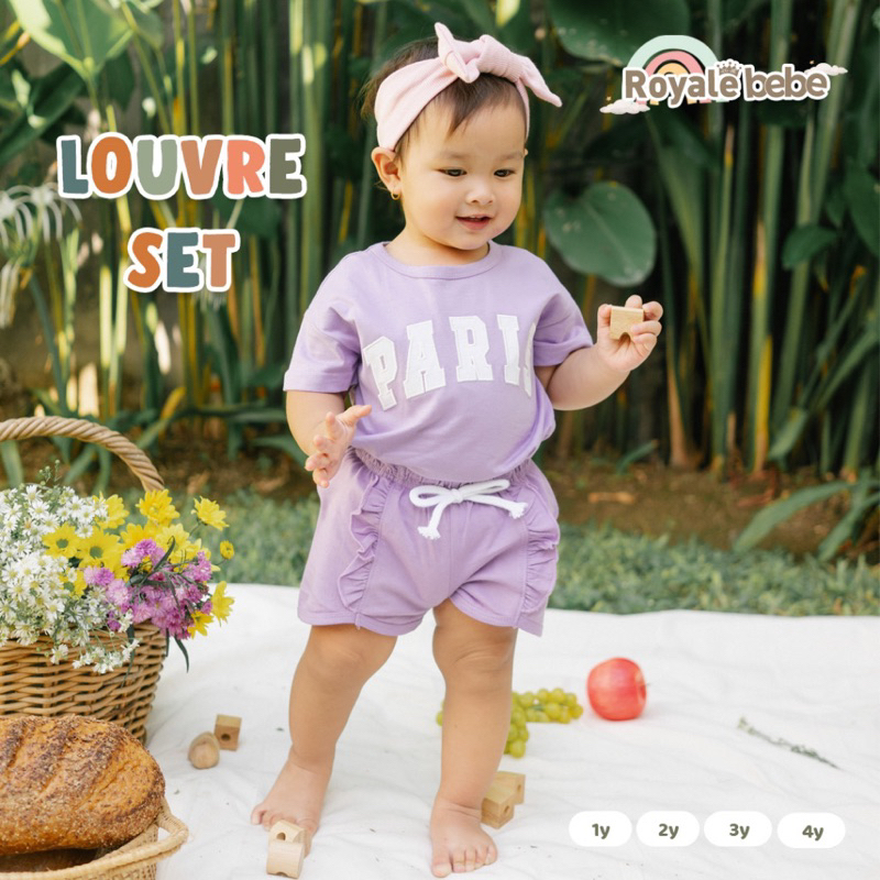 Royale bebe Louvre Set /Setelan anak perempuan