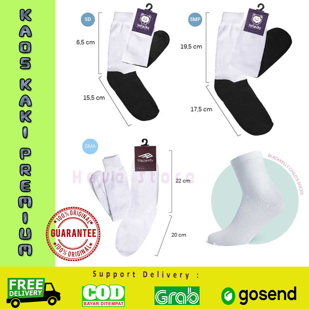 Kaos Kaki Unisex Pria Wanita Cewek Cowok Anak Dewasa SD SMP SMA Kaos Kaki Kaus Kaki Kos Kaki Kaos Ka
