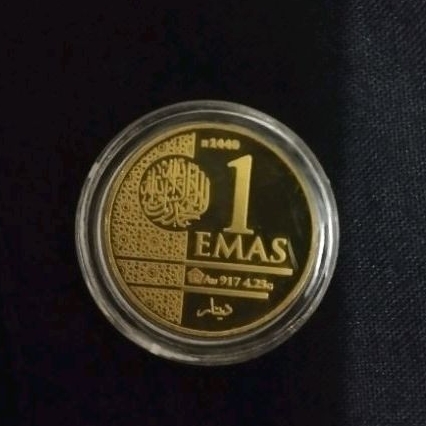 1 dinar kesultanan, 1 dinar wakala, no 1 dinar antam peruri