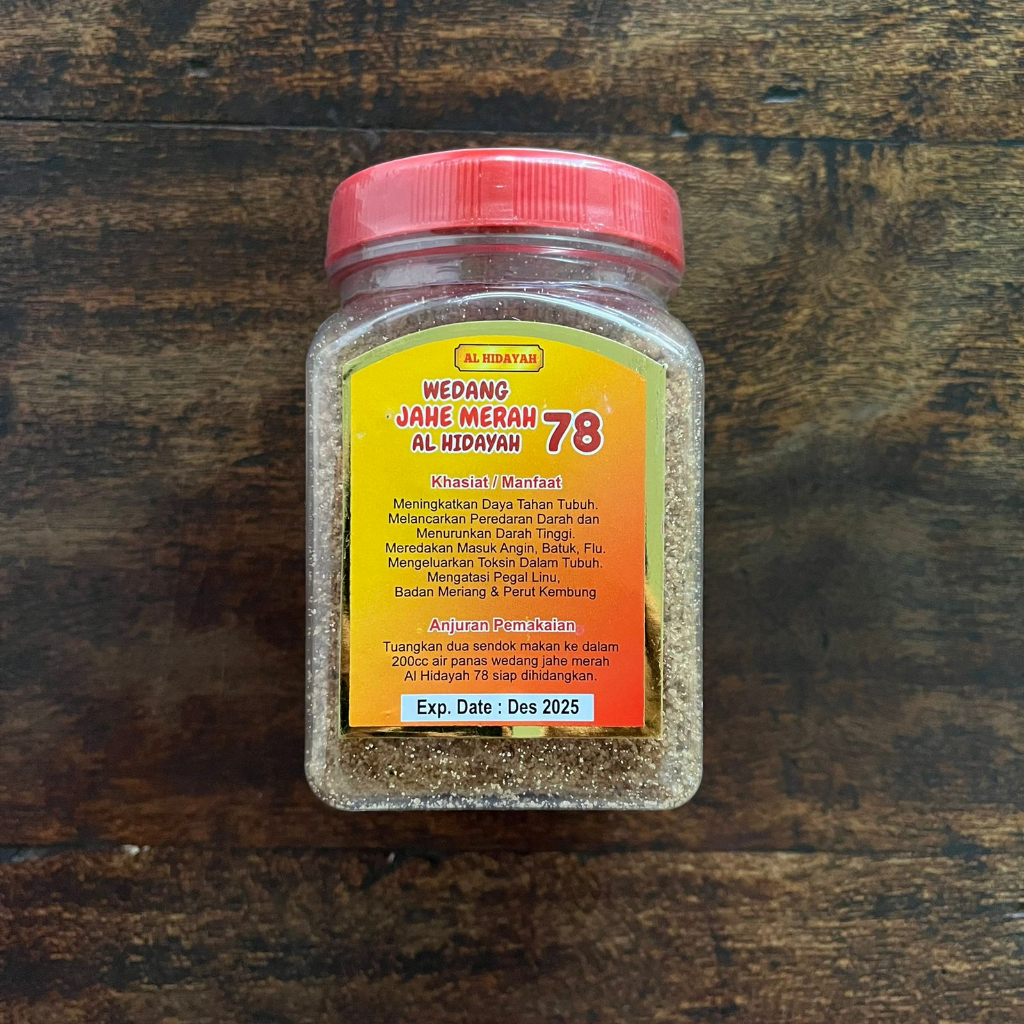 

Wedang Jahe Merah Al Hidayah 78 Isi 250 g