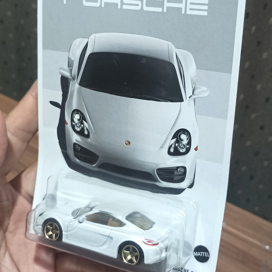 MATCHBOX MATTEL PORSCHE CAYMAN WHITE 1:64