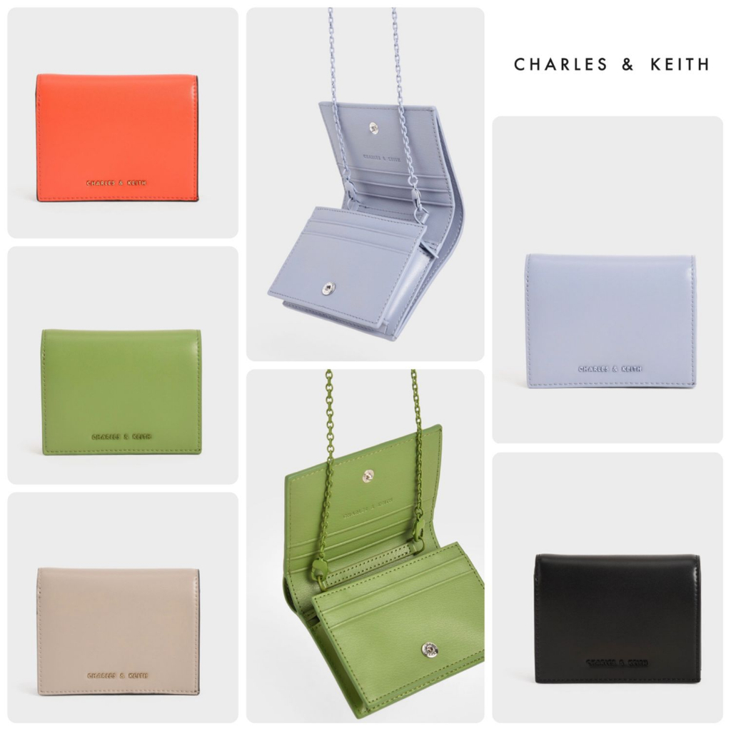 DOMPET CHARLES &amp; KEITH SNAP BUTTON MINI SHORT - CK-10680910