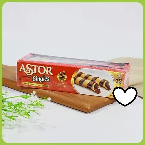 

{ PerBox isi 12 } - Astor Singles / Astor Waferstick Coklat @14gr