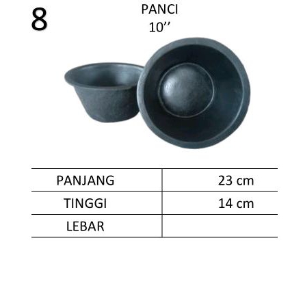 panci horn 10"