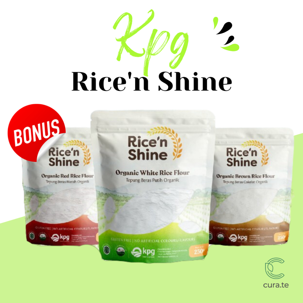 RICE N SHINE TEPUNG BERAS ORGANIK 250GR | MPASI GLUTEN FREE FLOUR