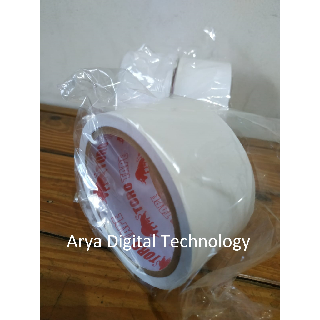

Double Tape 48mm 2 Inch Toro Tape Dobel Tip Putih Lakban Isolasi Solasi Murah Bagus