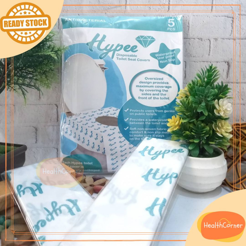 Hypee Disposable Toilet Seat Cover 5pcs - Travel Alas Duduk Kloset