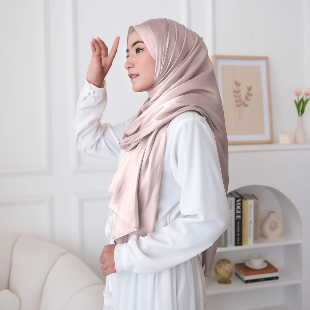 PCS JILBAB PHASMINA SHIMMER GLOSSY PERLENGKAPAN FASHION BUSANA MUSLIM WANITA MS