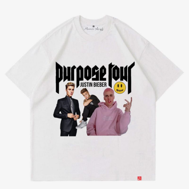 [COD] TSHIRT KAOS PURPOSE TOUR MERCHANDISE | KAOS VINTAGE "JUSTIN BIEBER" BAJU DISTRO DREW RAP TEES 