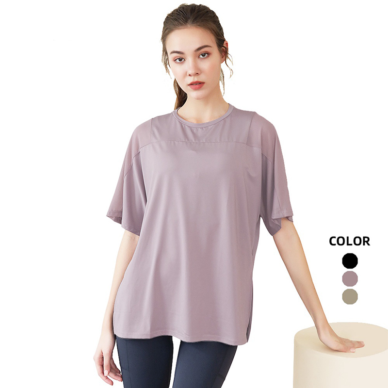 Pennay T-shirt Oversize Kaos Sport Baju lengan Pendek Wanita Olahraga Gym Yoga