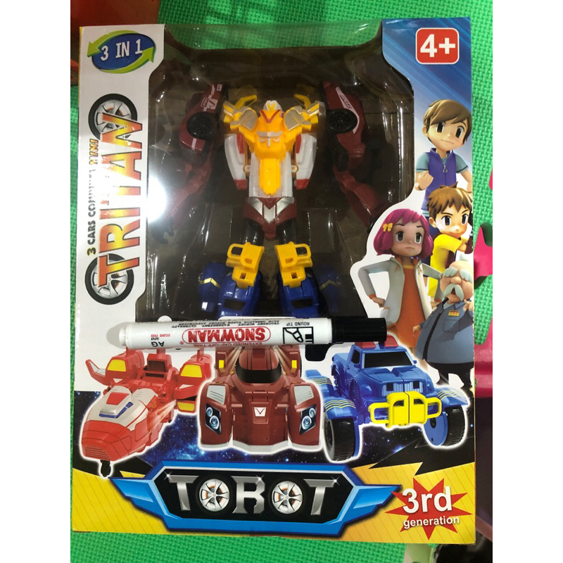 Mainan robot 3in 1 tritan