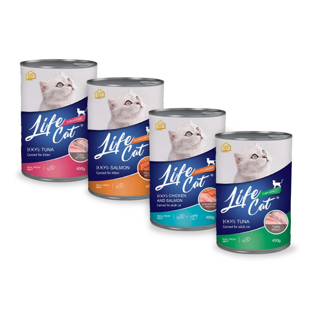 LIFE CAT WET FOOD / MAKANAN BASAH KUCING KALENG 400GR