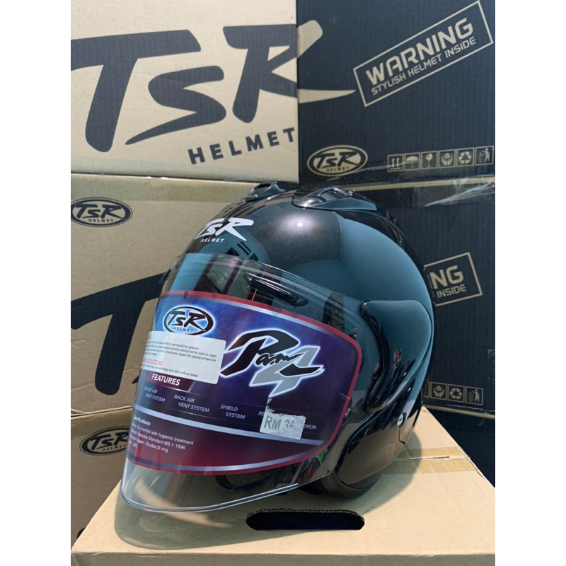 HELM TSR Ram5 Hitam Glosy - TSR HELMET