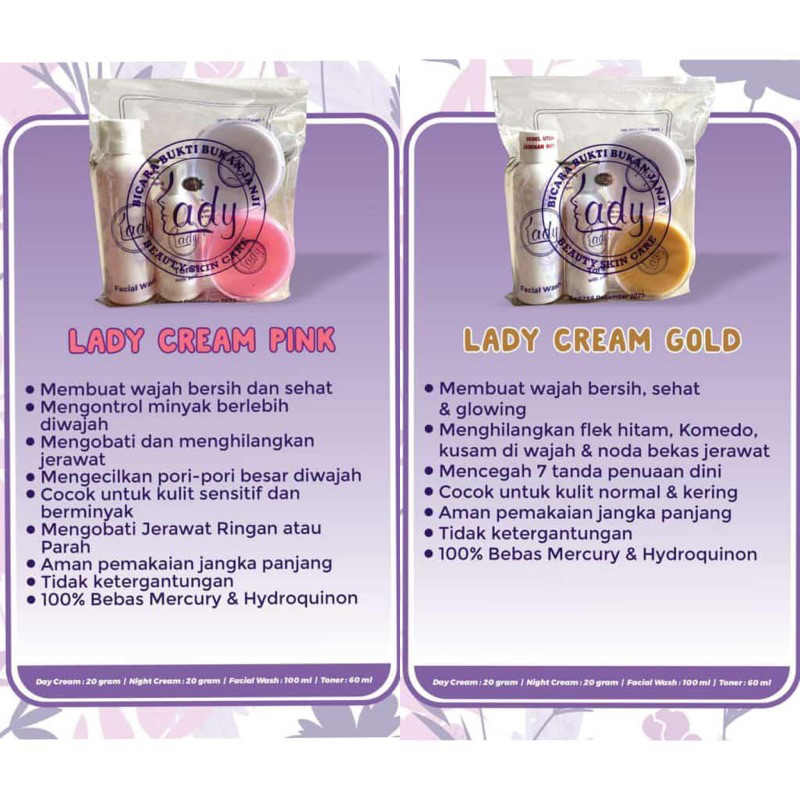 LADY BEAUTY SKINCARE GOLD | LADY BEAUTY SKINCARE PINK | LADY BEAUTY SKINCARE LUCKY ACNE | LADY BEAUT