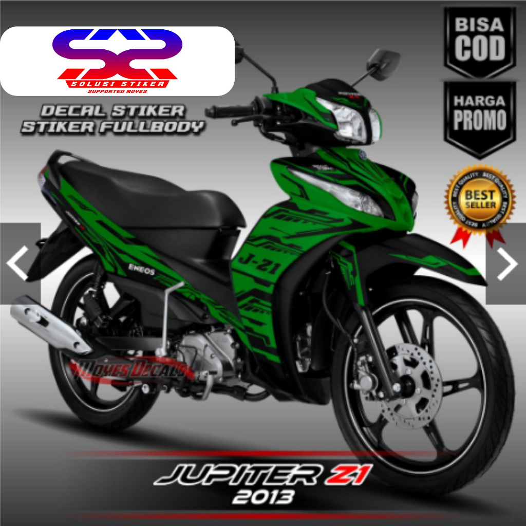 TERBARU Stiker Decal Jupiter Z1 Motif Hijau FullBody Decal Jupiter Z FullBody