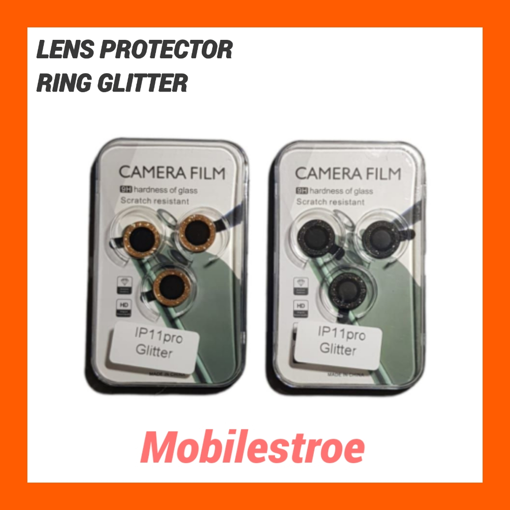 TEMPERED GLASS PELINDUNG LENSA KAMERA BLING GLITTER LENS RING PROTECTOR GLITTER FOR IPHONE 13/13MINI/13PRO/13PROMAX