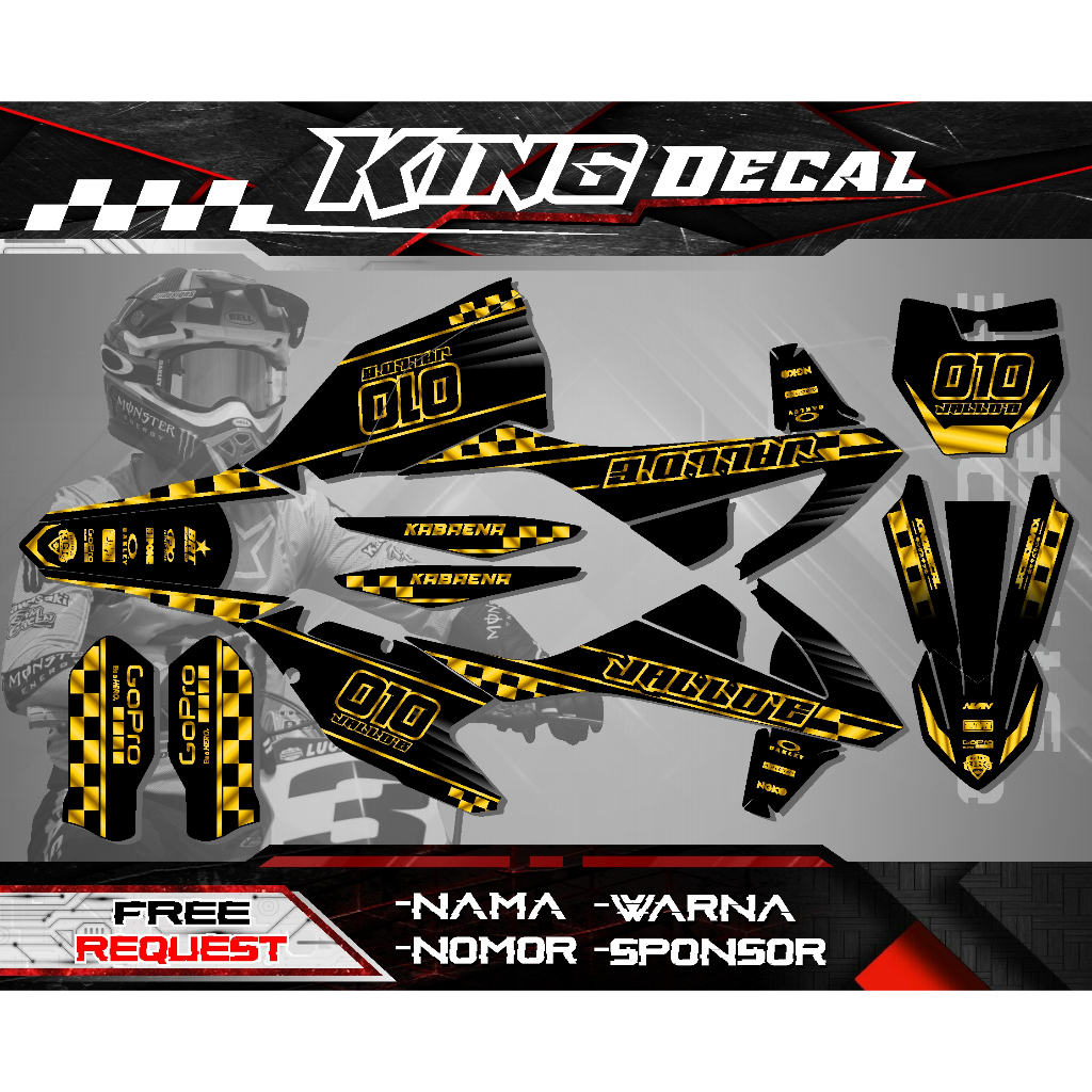 DECAL KTM 250 2015-2017/KTM SIXDAY/KTM 85 DESAIN COSTUME