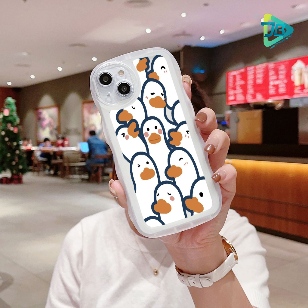 CUSTOM SOFTCASE WAVE GELOMBANG CLEAR CUSTOM DUCK FOR VIVO Y02 Y11 Y12 Y15 Y17 Y15S Y01 Y16 Y02S Y20 Y12S Y21 Y21S Y33S Y22 Y22S Y30 Y50 Y35 Y53 Y71 Y75 Y81 Y91 Y93 Y95 Y91C Y1S V5 V20 V25 V25E T1 PRO S15E JB8930