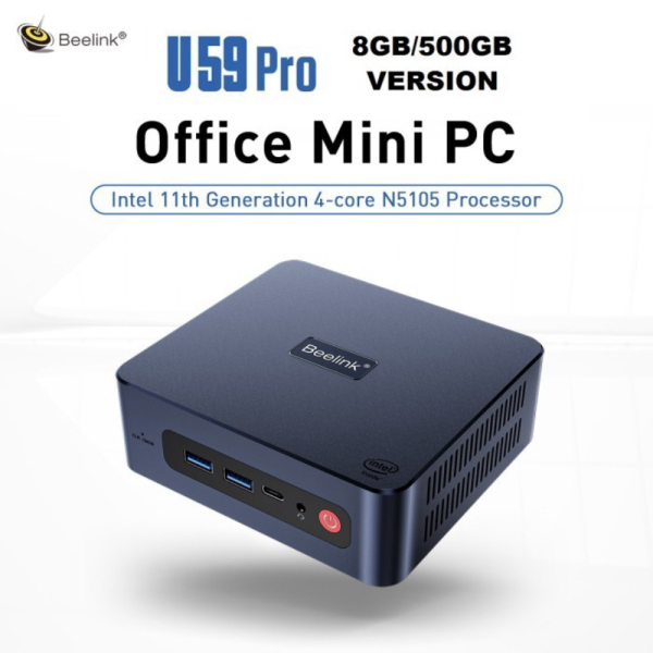 Dijual BEELINK U59 PRO MINI PC - RAM 8GB ROM 500GB Intel Celeron N5105 Murah