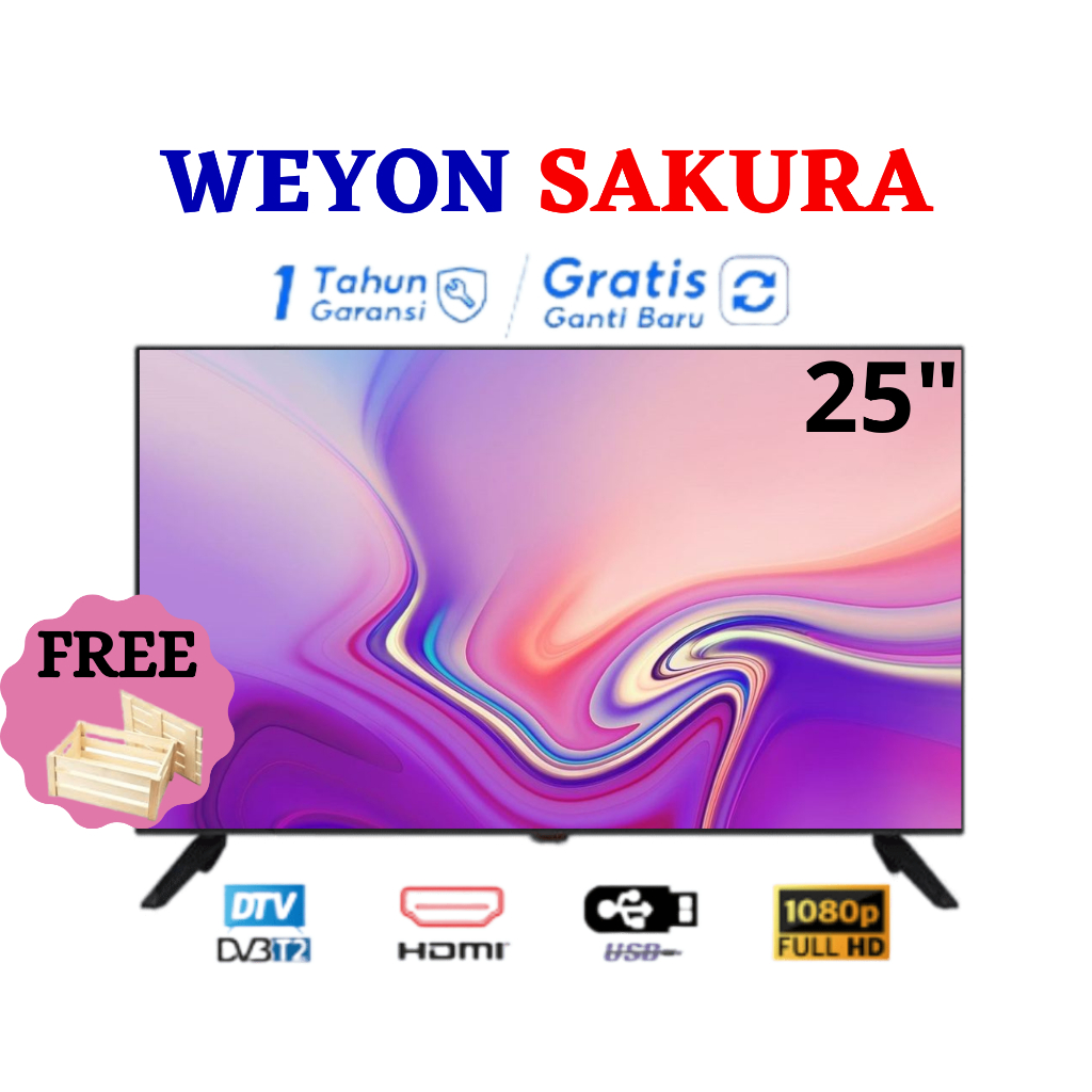 [PACKING KAYU] TV WEYON DIGITAL TV 25 INCH FULL HD ORIGINAL GARANSI 1 TAHUN TV DIGITAL