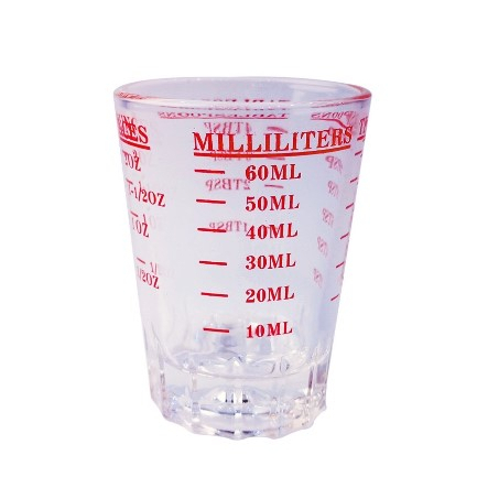 gelas ukur espresso / gelas shot espresso kecil / gelas ukur espresso takaran / gelas takaran minuma