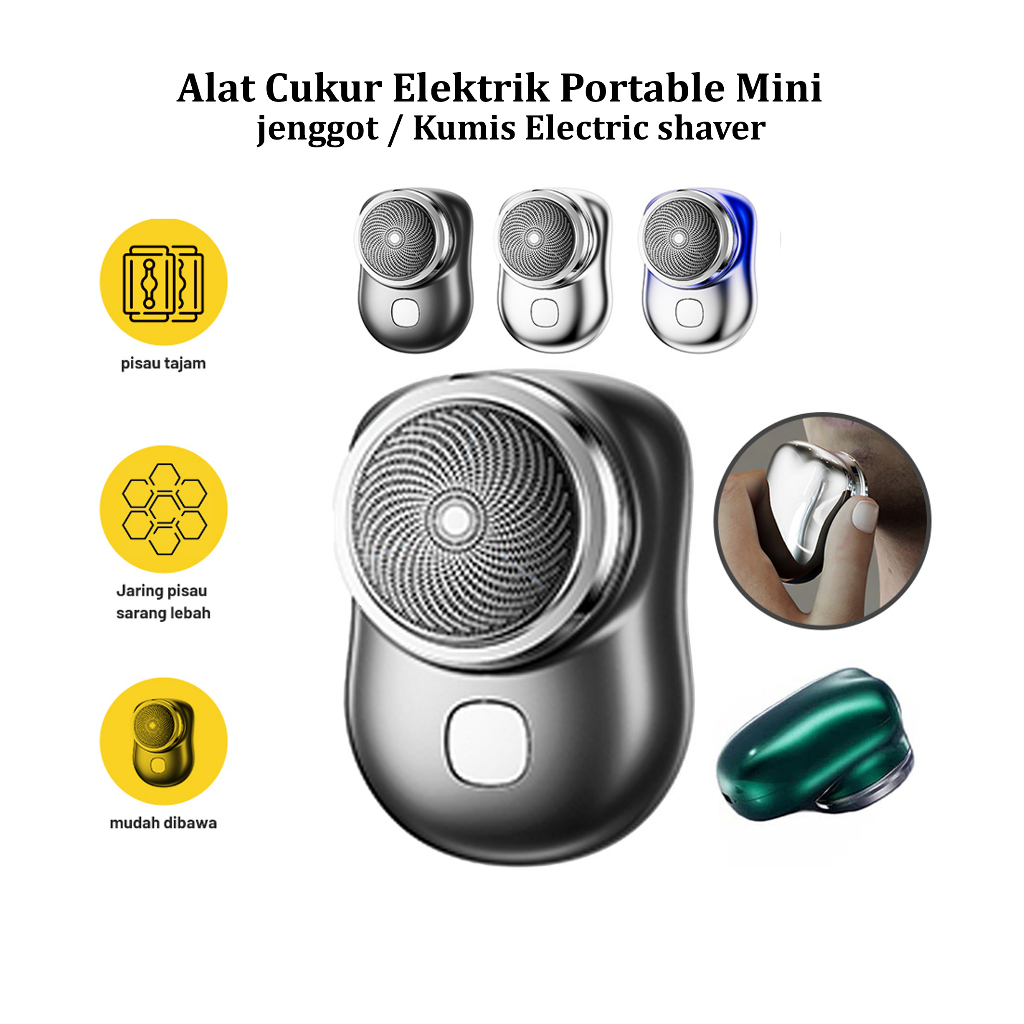 Alat Cukur Portable Mini pencukur jenggot Kumis Electric shaver Pria