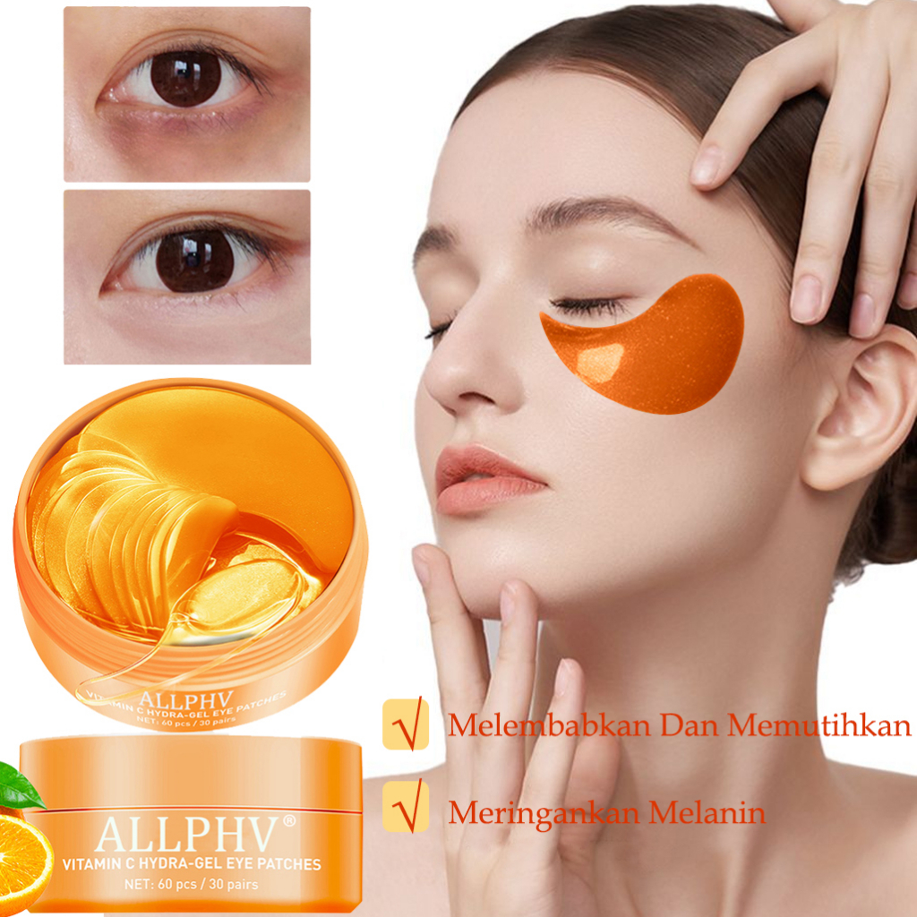 LANBENA Vitamin C Hydrogel Eye Patch Mengurai Melanin Antioksidan Memiliki Penetrasi Yang Kuat Dan Pelembab Yang Cepat Menghilangkan Kantung Mata Lingkaran Hitam Dan Meredakan Gejala Seperti Kulit Di Sekitar Mata