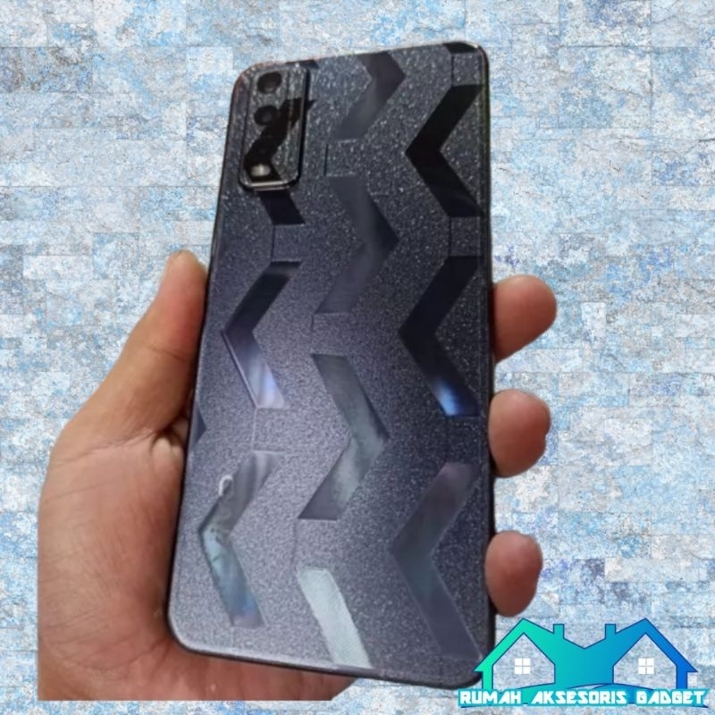 Backskin Garskin skin carbon VIVO ZIG ZAG pelindung belakang hp Y12 Y15 Y17 Y12i Y15S Y16 Y19 Y20 Y20S Y20I Y12S Y21S Y33S Y21T Y21A Y30 Y50 Y02 Y02S Y22 Y35 Y02T X70 Y1S Y75 T1 Pro 5G S1 Z1 Y51 Y55 2021 Y53S Y65 Y36 Y27 V29 V29E Y17S Gliter anti jamur