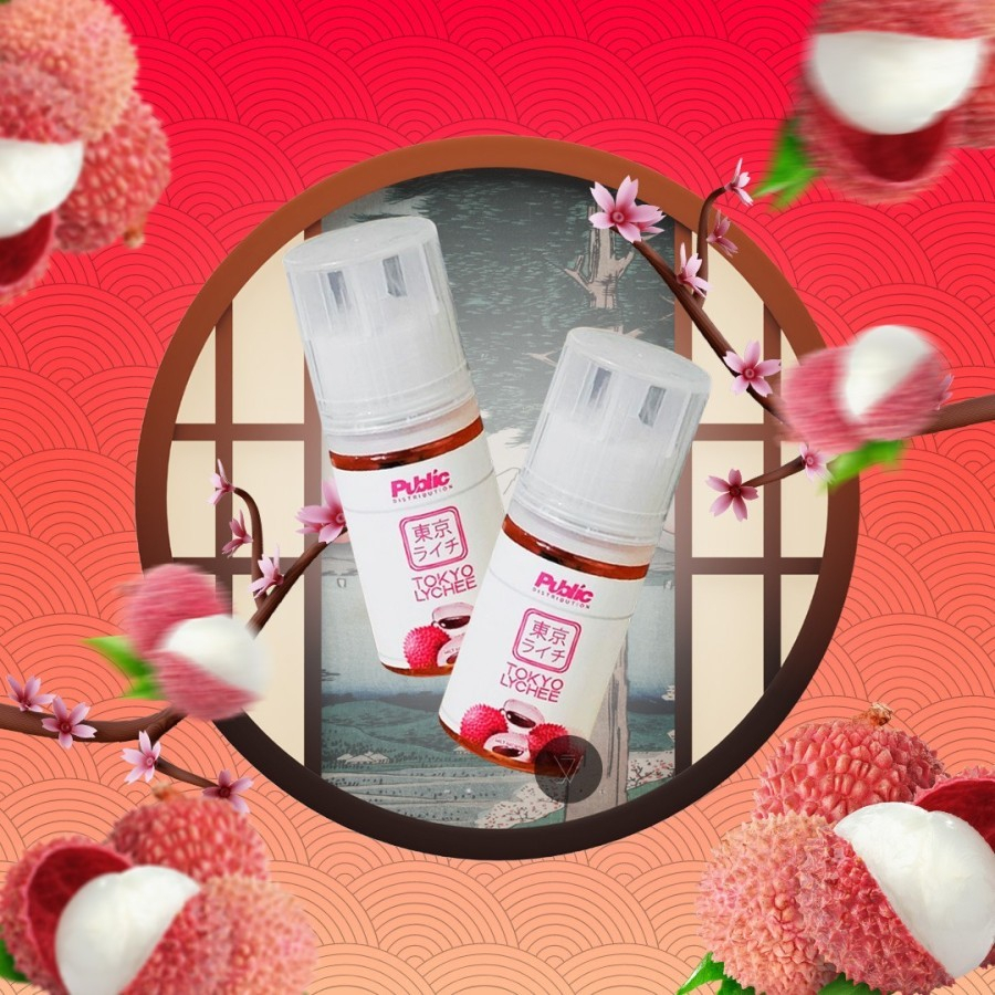 TOKYO LYCHEE SALT NIC 30ML 30MG BY PUBLIC DSITRIBUTION