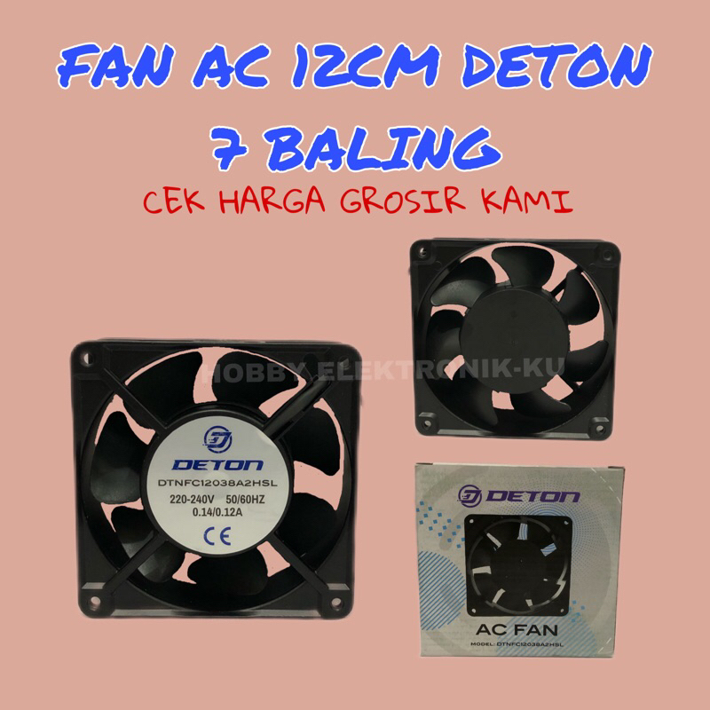 FAN AC 12CM DETON 7 BALING HITAM