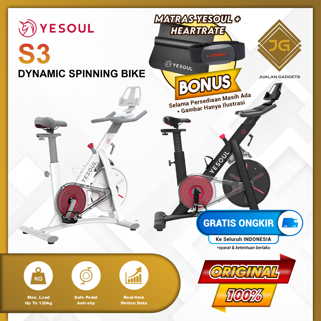 Yesoul S3 Smart Spinning Bike / Alat Fitness Sepeda Statis - Garansi Resmi