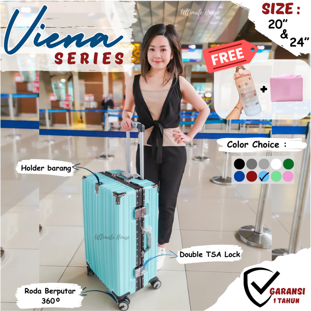 Koper Viena Series Bagasi Koper 20 inch Koper 24 Inch Koper Aluminium Koper Multifungsi Koper Bagasi Suitcase Import