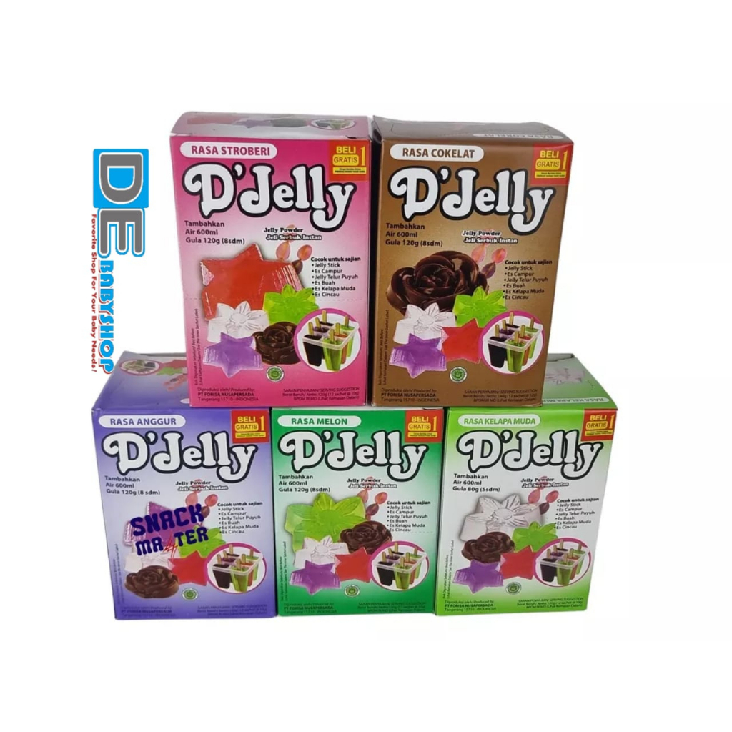 NUTRIJELL Jelly Powder / D'JELLY jelly powder / MY VLA jelly powder / Puding kemasan instan