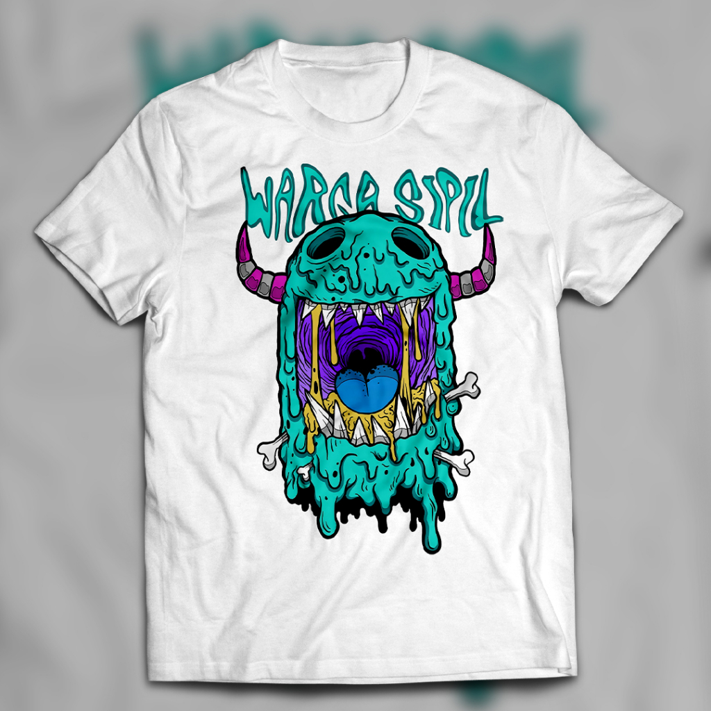 Warga Sipil Project - kaos "Warga Sipil" Monster WS 24s