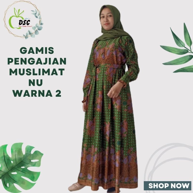 Gamis batik muslimat NU/ Gamis Pengajian Muslimat NU