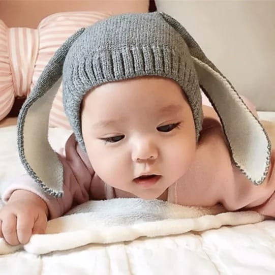 Topi Kupluk Anak Bayi Rajut Kelinci Bunny Laki Laki Perempuan Topi Kupluk anak telinga kelinci Topi 