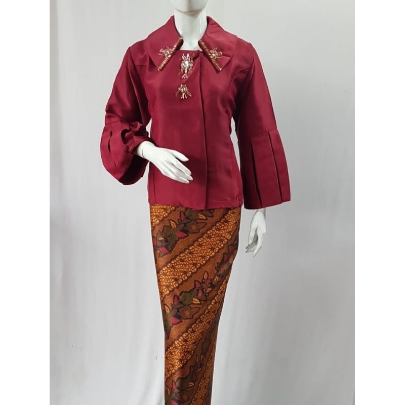 blouse Tafeta Payet tangan Rempel