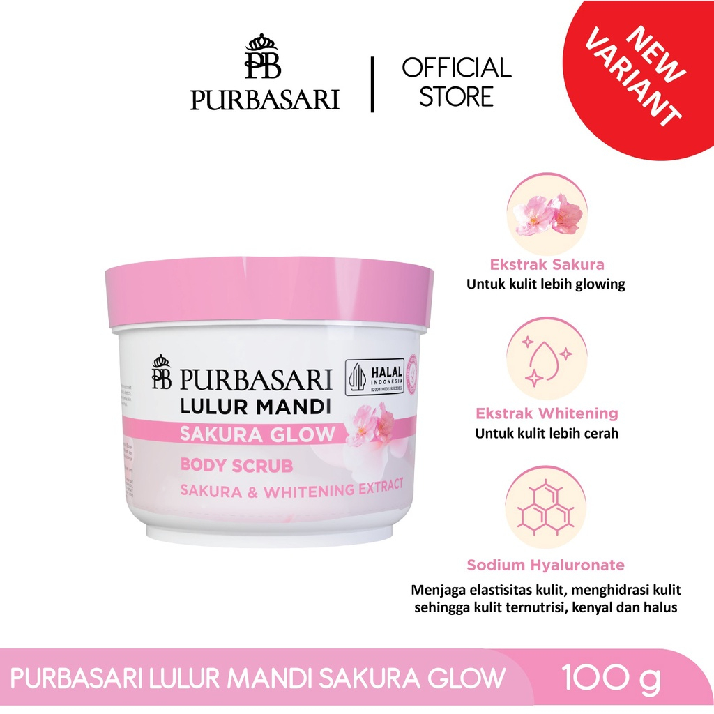 | LB | Purbasari Lulur Mandi 100gr BRightening | Bengkoang | Mutiara | Green tea | Susu&amp;Bengkoang | aloevera | zaitun | putih | habbatussauda | coffee milk | sakura glow - purbasari lulur bpom