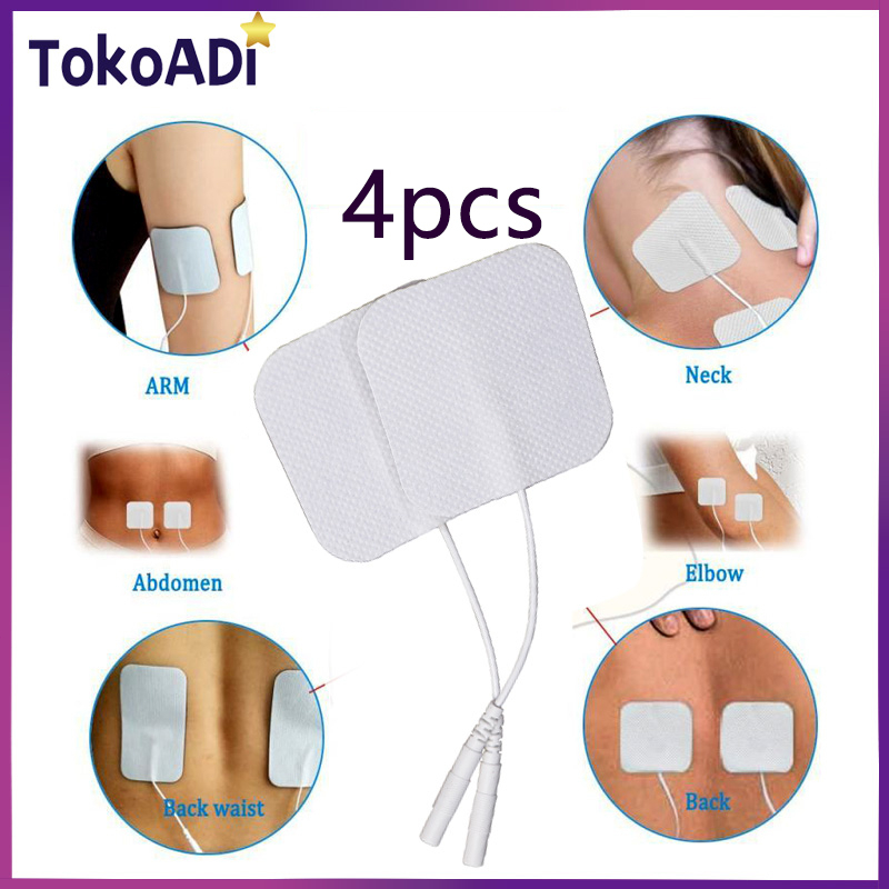 Isi 4 Pad Tens Elektroda 5*5cm - Electrode Pad Tens Stimulator Alat Medis Terapi Tens Tubuh