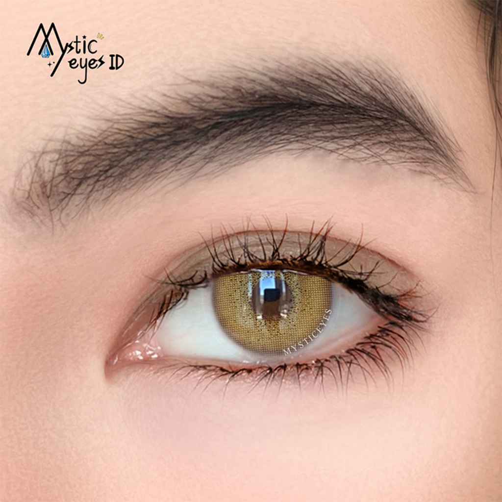 [✅COD] MYSTICEYES SOFTLENS OCEAN SERI LENSA KONTAK BROWN LENS MINUS 0-8.00 14.2 MM