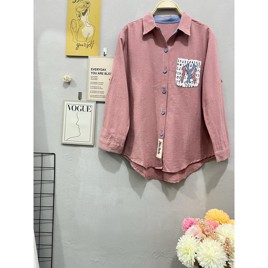 Cherry_ kemeja panjang wanita premium | blouse panjang wanita