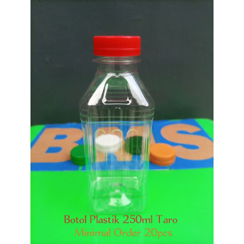 Botol Plastik 250ml,,Botol TARO 250ml SN. Minimal Order 20 pcs.