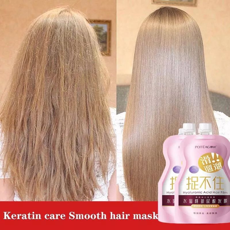 Poiteag Hair Film Mask Treatment Masker rambut keratin Conditioner Nature Creambath Smooth