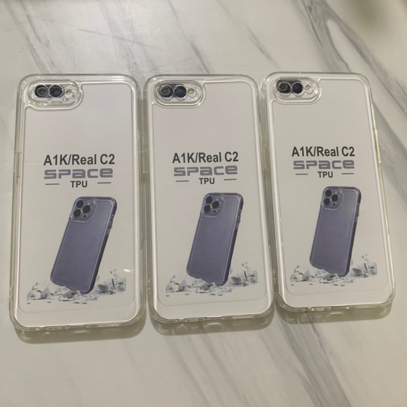 Softcase Realme C12 C25 Narzo 20 Narzo 30A Realme C15 Realme C2 - Case Clear Bening Space Tpu - UA