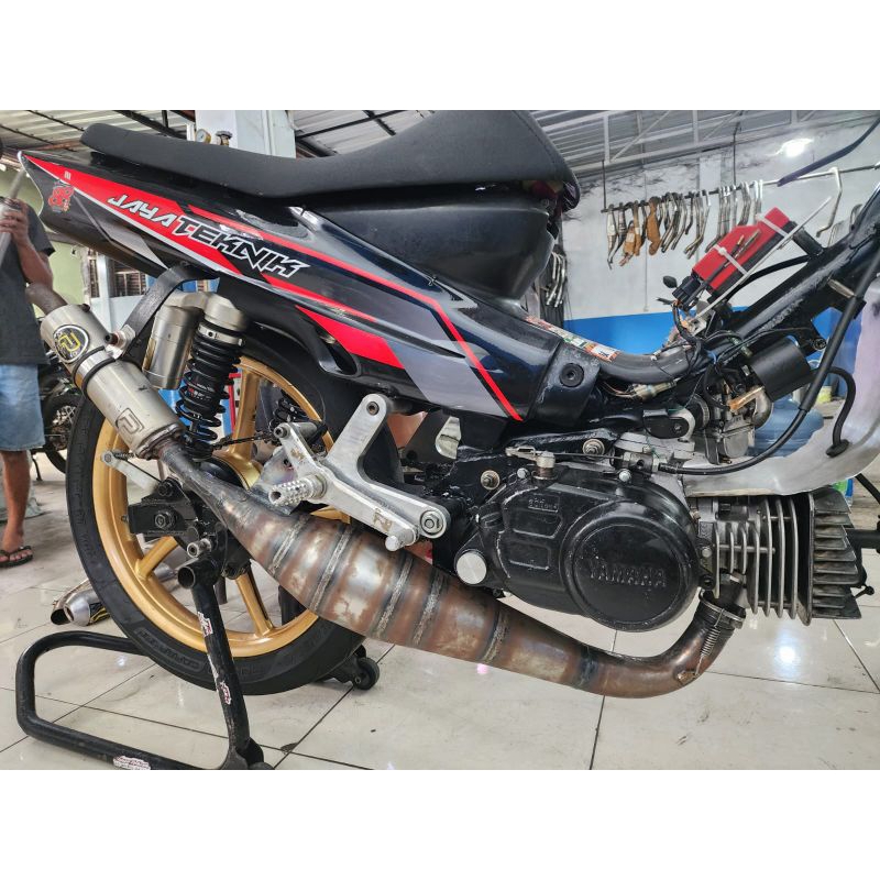 Knalpot Fizr F1zr Bebek Underbone 116cc Kompetisi Plat Pekajaman Muffler