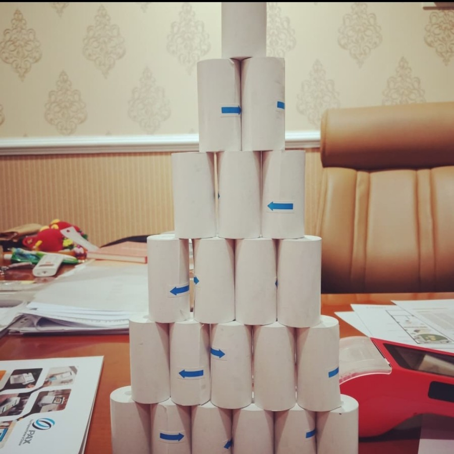 Kertas Thermal Printer uk 58x30mm