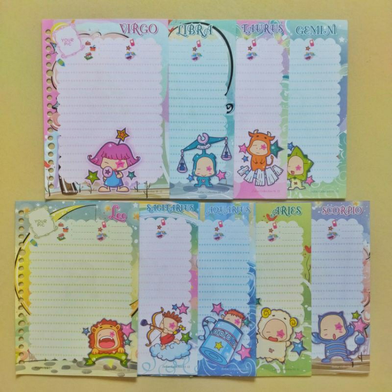 Kertas Binder Harvest Zodiak