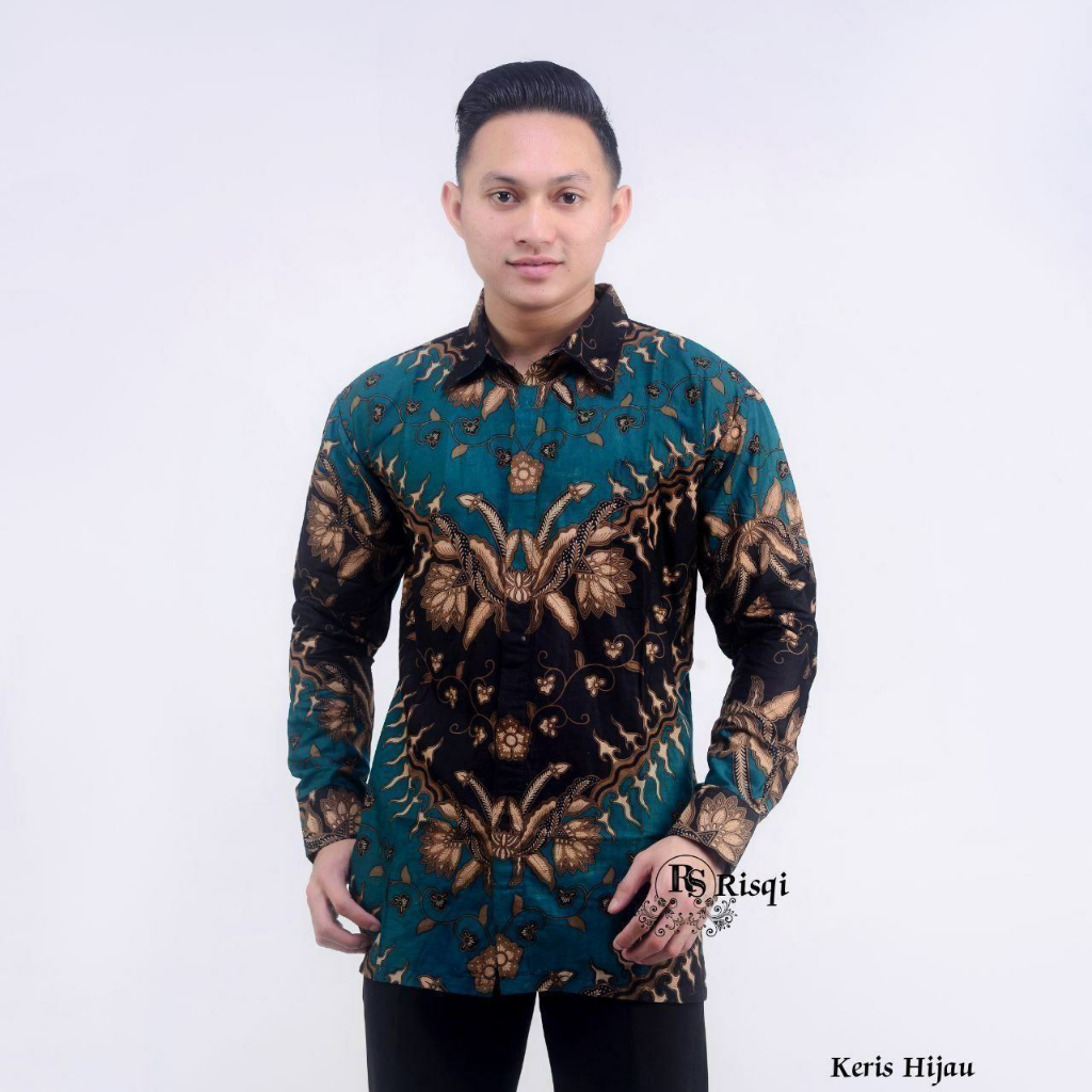 Batik pria lengan panjang AHY reguler M L XL widomh 67